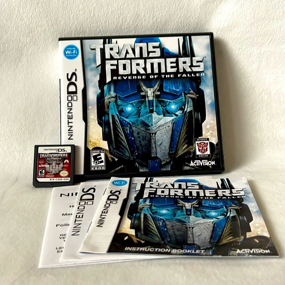 Nintendo DS Transformers Revenge of the Fallen Video Game, Manual & Case